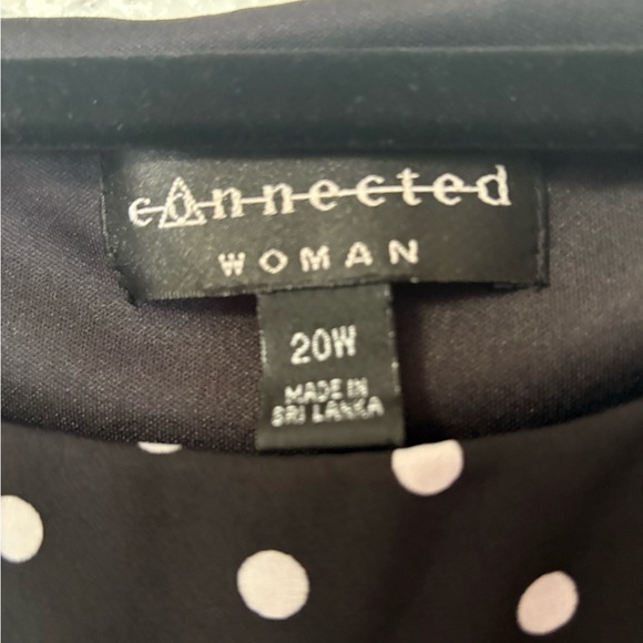 Women’s Connected black polka dot midi dress - Picture 5 of 5